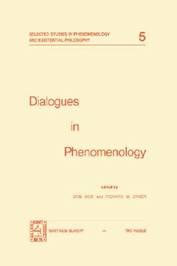 dialogues in phenomenology (en Inglés)