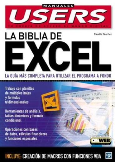 Libro biblia de excel guía completa De - Buscalibre