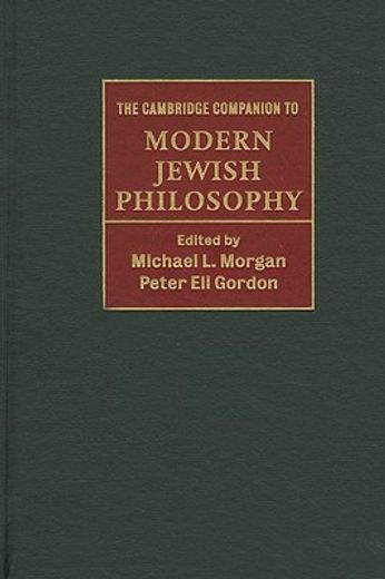 the cambridge companion to modern jewish philosophy