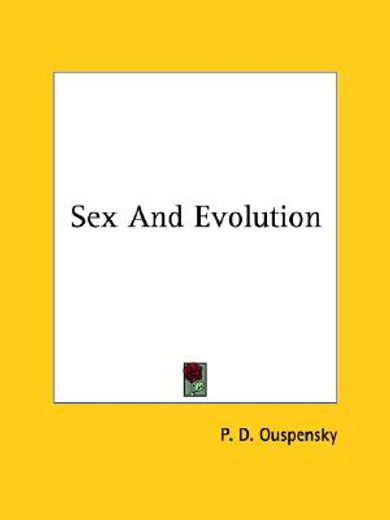 sex and evolution (en Inglés)
