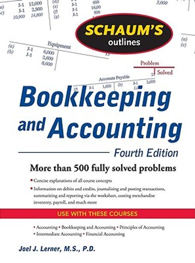 Schaums Outline of Bookkeeping and Accounting, Fourth Edition (en Inglés)