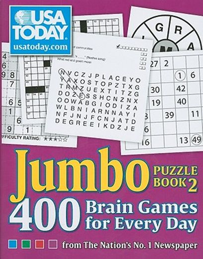 usa today jumbo puzzle book 2,400 brain games for every day (en Inglés)