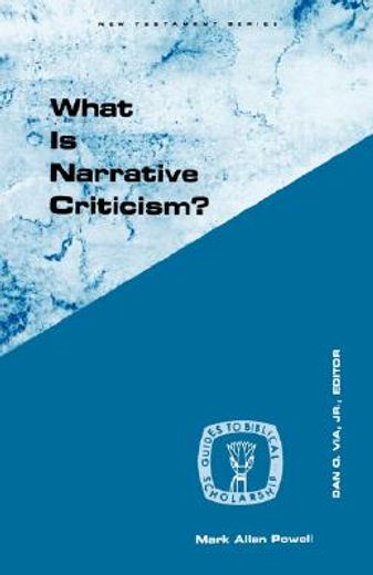 what is narrative criticism
