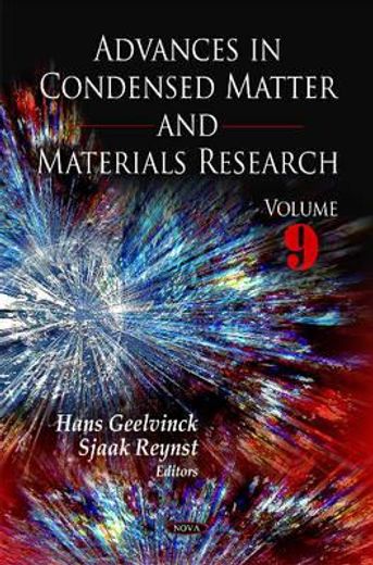 advances in condensed matter and materials research