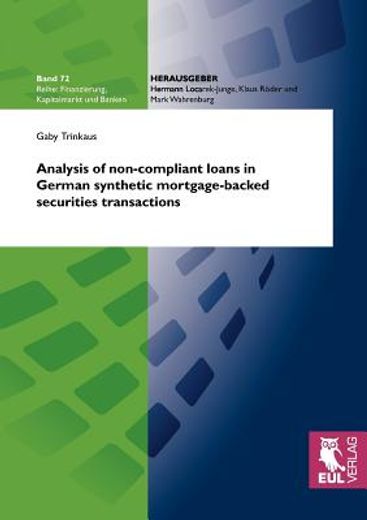 analysis of non-compliant loans in german synthetic mortgage-backed securities transactions,performance and regulatory effects