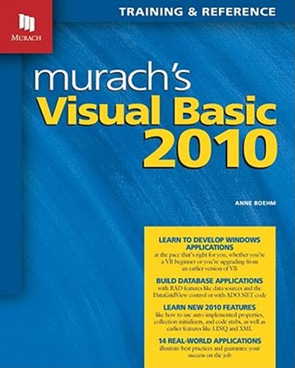 murach´s visual basic 2010,training & reference