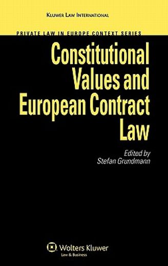 constitutional values and european contract law