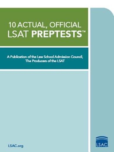 10 actual, official lsat preptests (en Inglés)