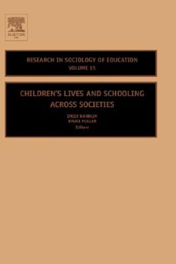childrens lives and schooling across societies