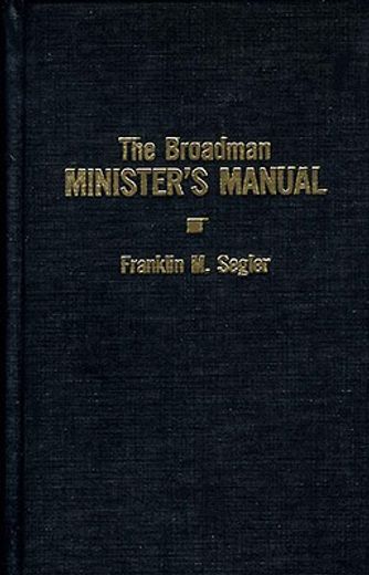 broadman minister´s manual (en Inglés)