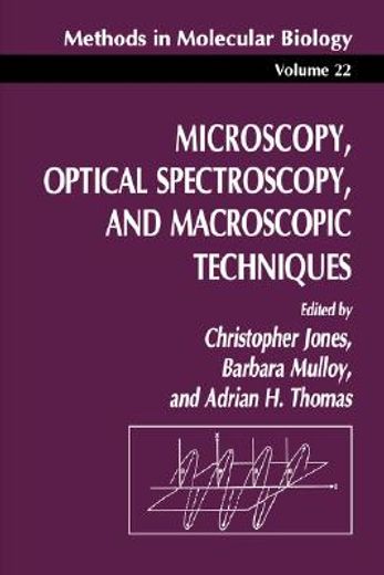 microscopy, optical spectroscopy, and macroscopic techniques (en Inglés)