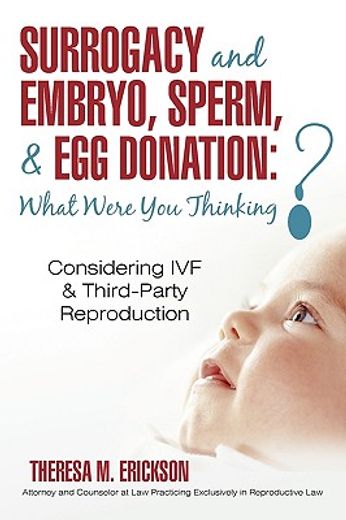 surrogacy and embryo, sperm, & egg donation: what were you thinking?,considering ivf & third-party reproduction (en Inglés)