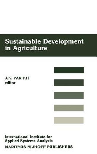 sustainable development of agriculture (in English)