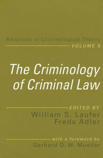 the criminology of criminal law