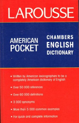 Diccionario Larousse American Pocket Chambers English (en Inglés)