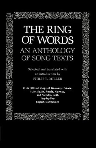 the ring of words,an anthology of song texts