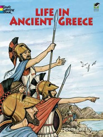 life in ancient greece coloring book (in English)