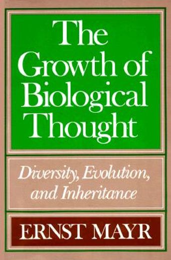 the growth of biological thought,diversity, evolution, and inheritance (en Inglés)