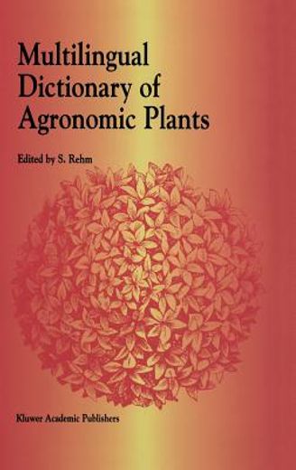 multilingual dictionary of agronomic plants (en Inglés)
