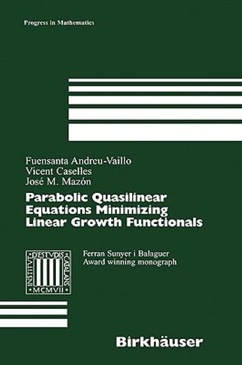 parabolic quasilinear equations minimizing linear growth functionals