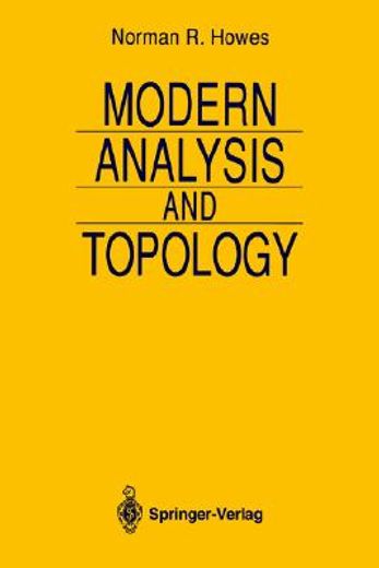 modern analysis and topology (en Inglés)