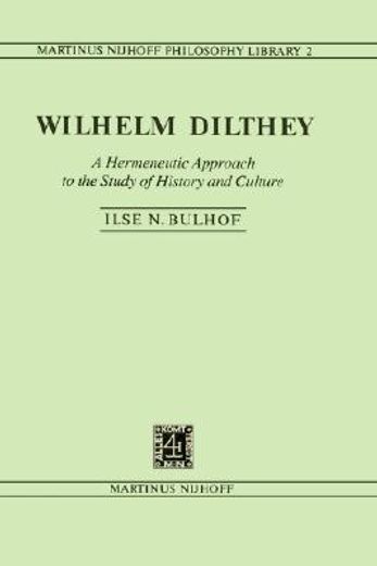 wilhelm dilthey (in English)