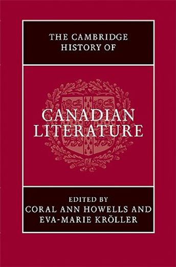 the cambridge history of canadian literature