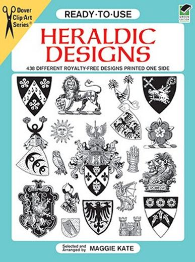 ready-to-use heraldic designs,438 different copyright-free designs printed one side