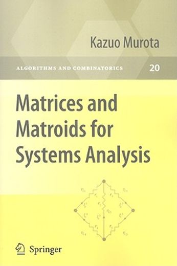 matrices and matroids for systems analysis (en Inglés)