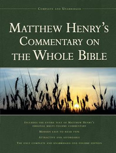matthew henry´s commentary on the whole bible (en Inglés)
