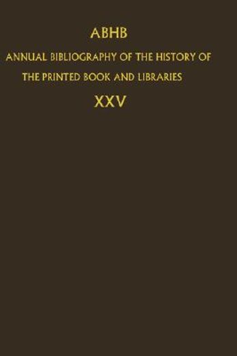 annual bibliography of the history of the printed book and libraries (in English)