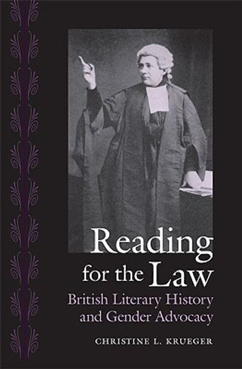 reading for the law,british literary history and gender advocacy