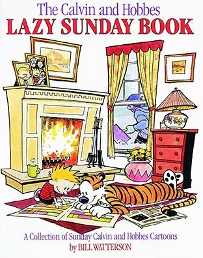 the calvin and hobbes lazy sunday book,a collection of sunday calvin and hobbes cartoons