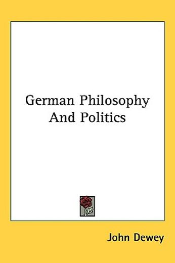 german philosophy and politics