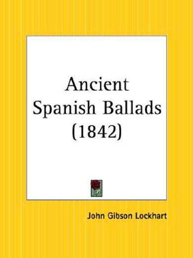 ancient spanish ballads