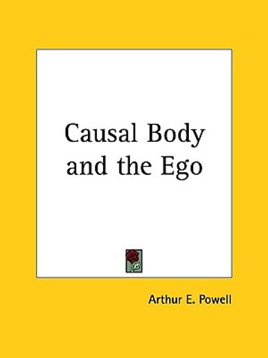 causal body and the ego 1928