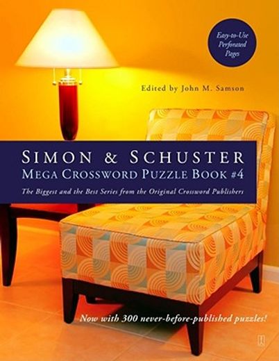 simon & schuster mega crossword puzzle book #4,300 never before published crosswords (en Inglés)