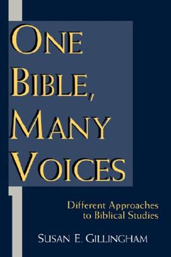 one bible, many voices,different approaches to biblical studies (in English)