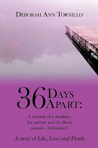 36 days apart,a memoir of a daughter, her parents and the beast named alzheimer’sa story of life, love and death