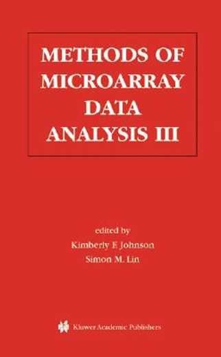 methods of microarray data analysis iii