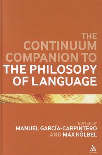 continuum companion to the philosophy of language