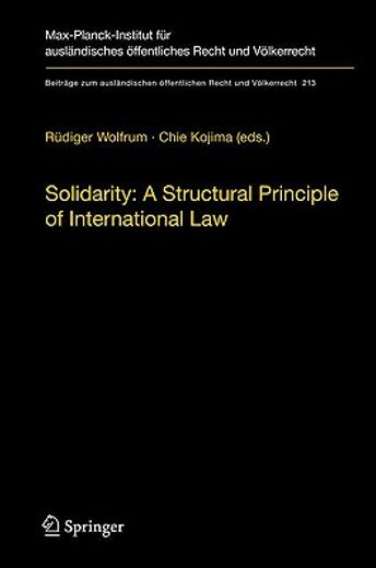 solidarity,a structural principle of international law