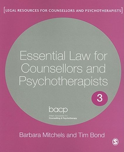 essential law for counsellors and psychotherapists