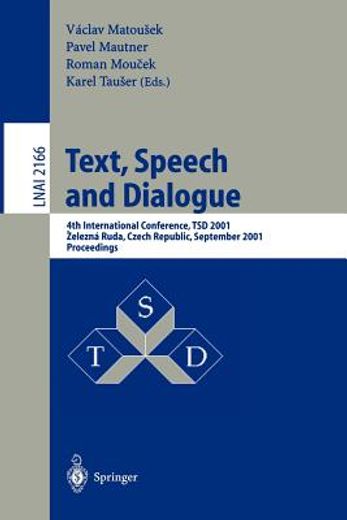 text, speech and dialogue (in English)