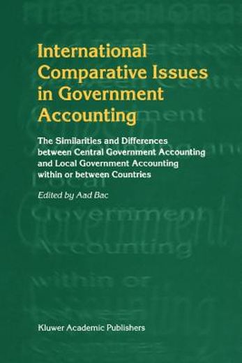 international comparative issues in government accounting,the similarities and differences between central government accounting and local government accounti