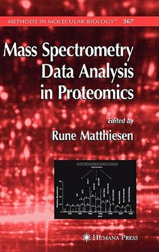 mass spectrometry data analysis in proteomics