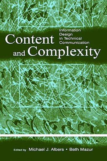 content & complexity,information design in technical communication