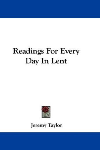 readings for every day in lent