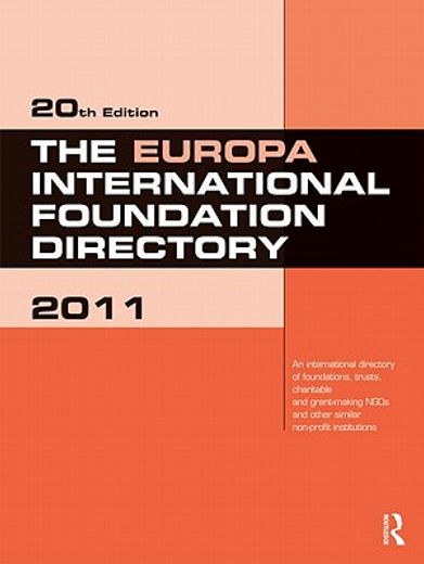 The Europa International Foundation Directory (en Inglés)