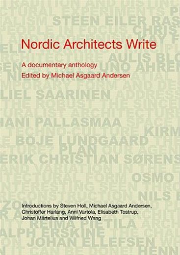 nordic architects write,a documentary anthology